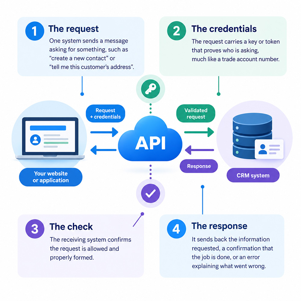 A typical API request